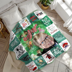 Christmas Story Themed Throw Blanket