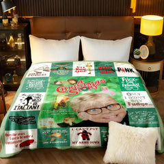 Christmas Story Themed Throw Blanket